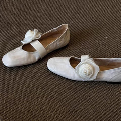 LIZAKOSHT  -  Retro Flower Designer Mary Jane Shoes Women Round Toe Comfort Soft Sole Elegant Casual Shoes Fashion Brand Ballet Flats Women