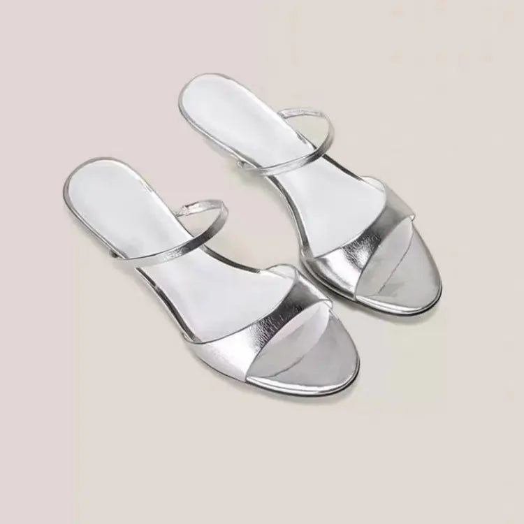 LIZAKOSHT  -   French Style Minimalist Open Toe Flat Sandals Handmade Original Design Casual Slippers Comfort Summer Footwear for Women