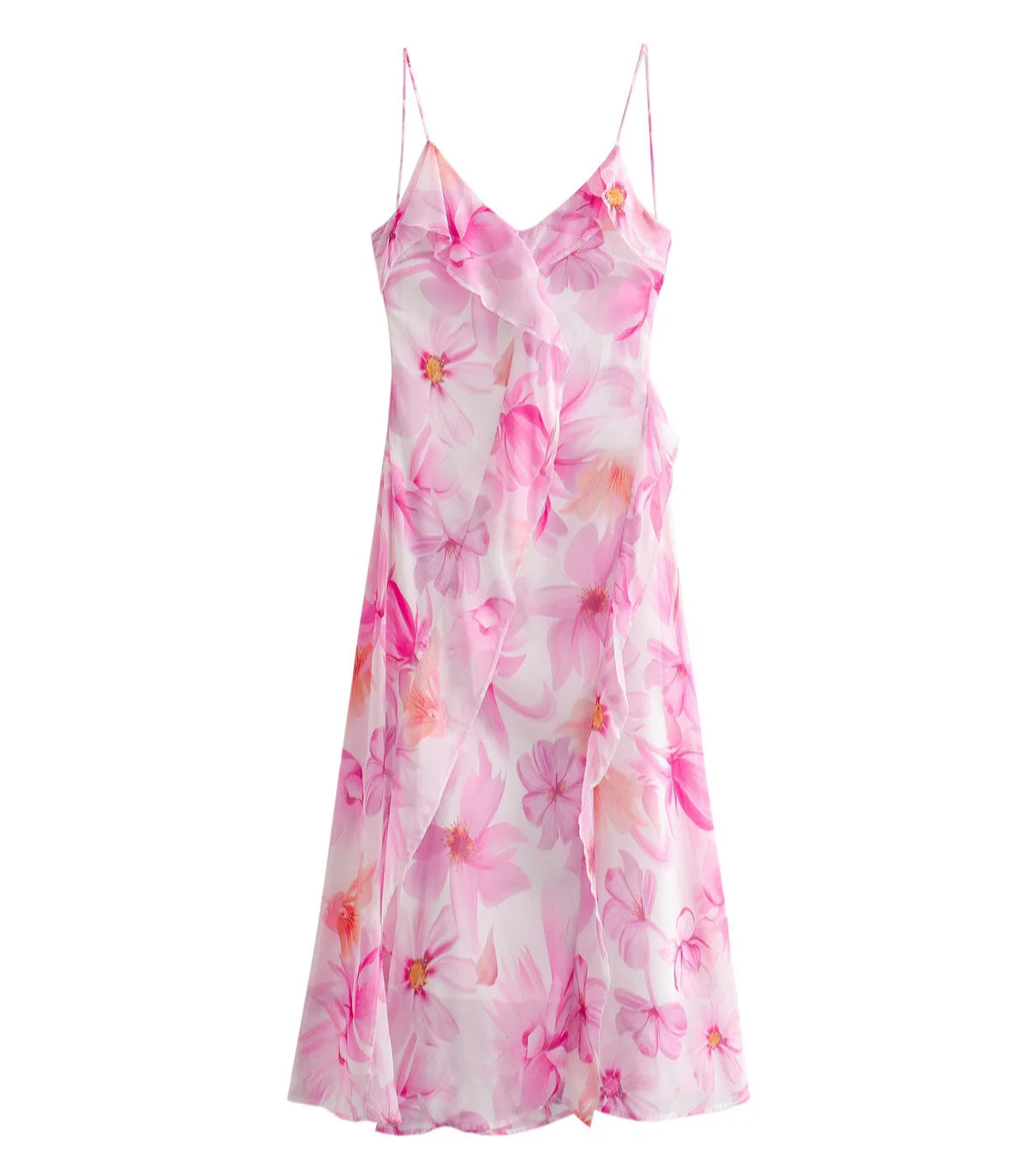 LIZAKOSHT  -  Women's Temperament Flounce Printed Suspender Dress