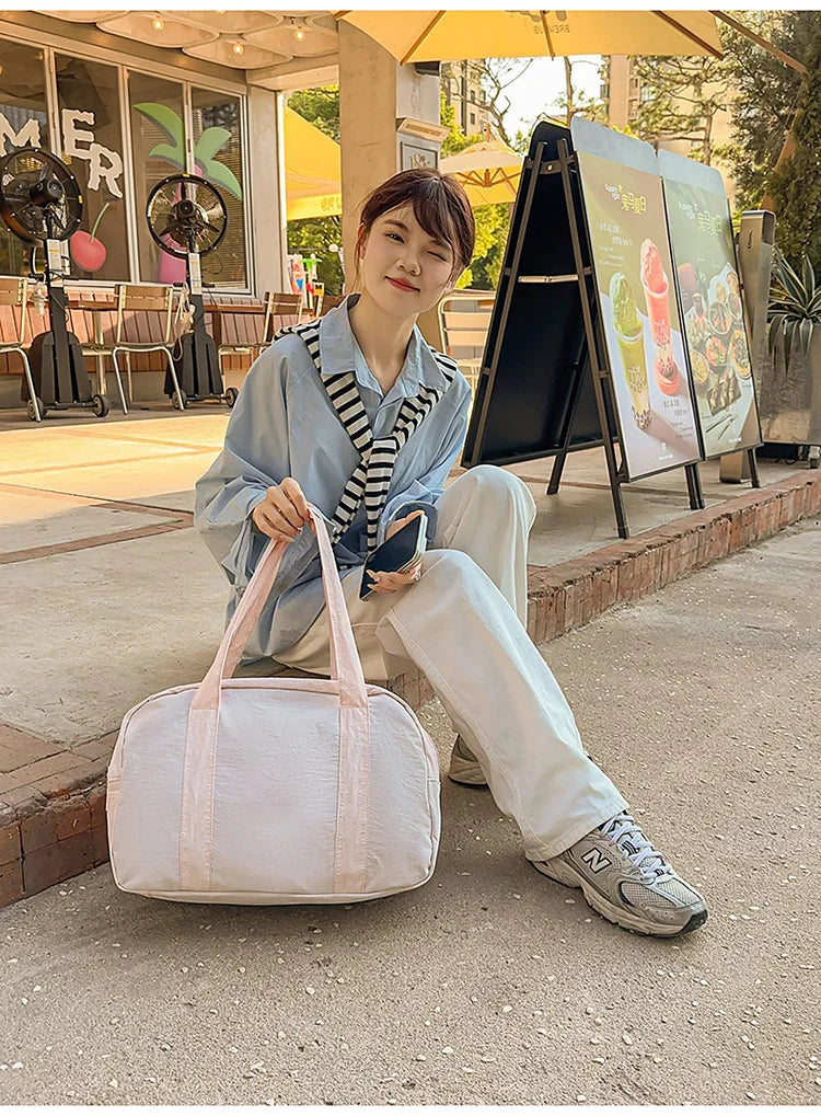 LIZAKOSHT  -  New Cute Shoulder Bag for Girls Simple Design Student Handle Bag  Bag for Textured Casual and Simple DesignTravel Daily Commute