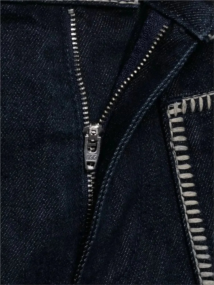 LIZAKOSHT  -  Fashion Denim Shorts For Women Summer 2025 New Casual Black Zipper Pockets Short Pants Chic Bright Line Decoration Mini Shorts