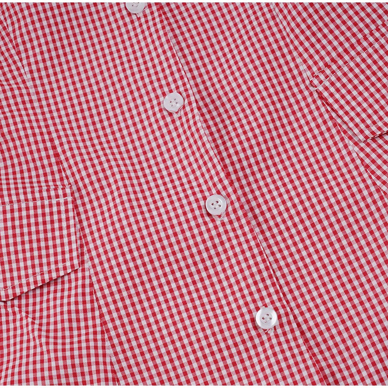LIZAKOSHT  -  Women's Plaid Contrast A-line Mini Dress Casual Short Sleeve V Neck Vintage Short Dresses New Casual Female Chic Vestidos