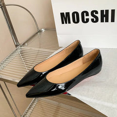 LIZAKOSHT  -  Fashion Women's Shoes New High Quality Genuine Leather Pointed Shallow Mouth Flat Shoes Daily Commuters Lightweight Shoes
