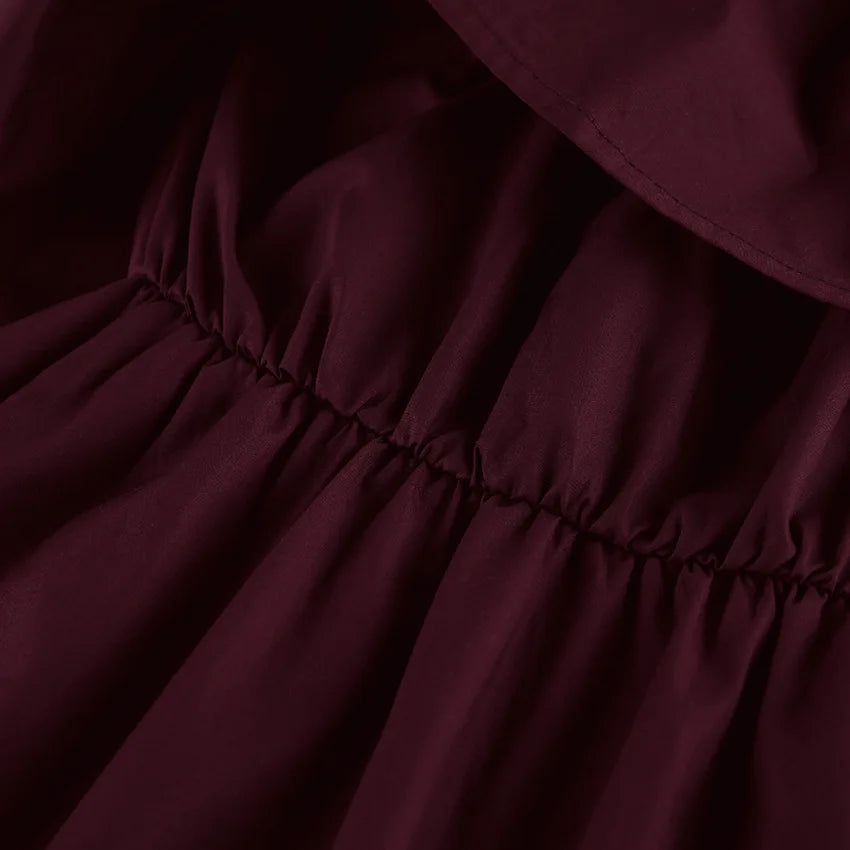 LIZAKOSHT  -  Spring and Summer New French Ruffle Edge Fashion Tube Top Temperament Dress Women's Commuter Elegant Long Dress