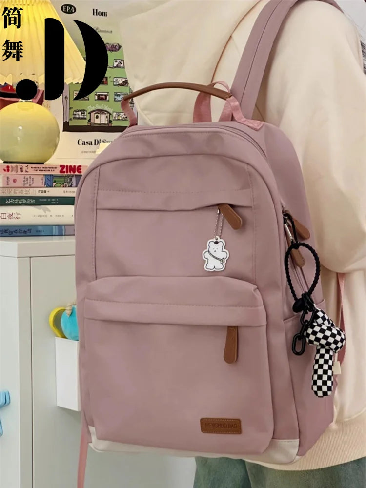 LIZAKOSHT  -  Japanese Vintage Fashion Commuter Laptop Backpack Waterproof Student Preppy School Backpack Casual All Match Travel Backpacks