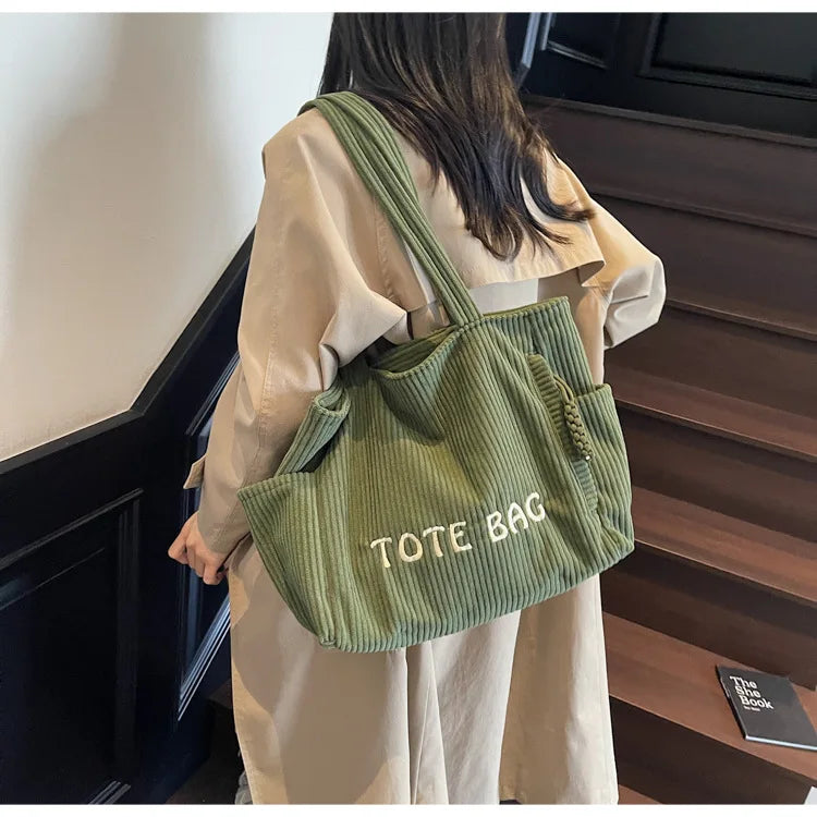 LIZAKOSHT  -  Versatile Large Capacity Top Handle Bag Stylish Plush Tote Bag High End Fashionable Shoulder Bag