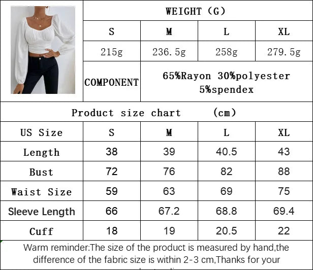LIZAKOSHT  -  Women New Casual Party Vacation Waist Long Sleeve Women T-Shirt Super Short Top