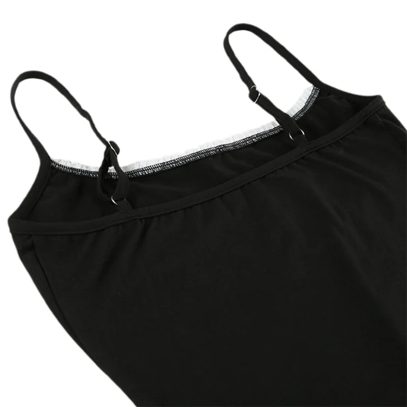 LIZAKOSHT  -  y2k Long Dress Women Summer Square Collar Spaghetti Strap Sleeveless Bodycon Dresses Evening Party Dresses Streetwear