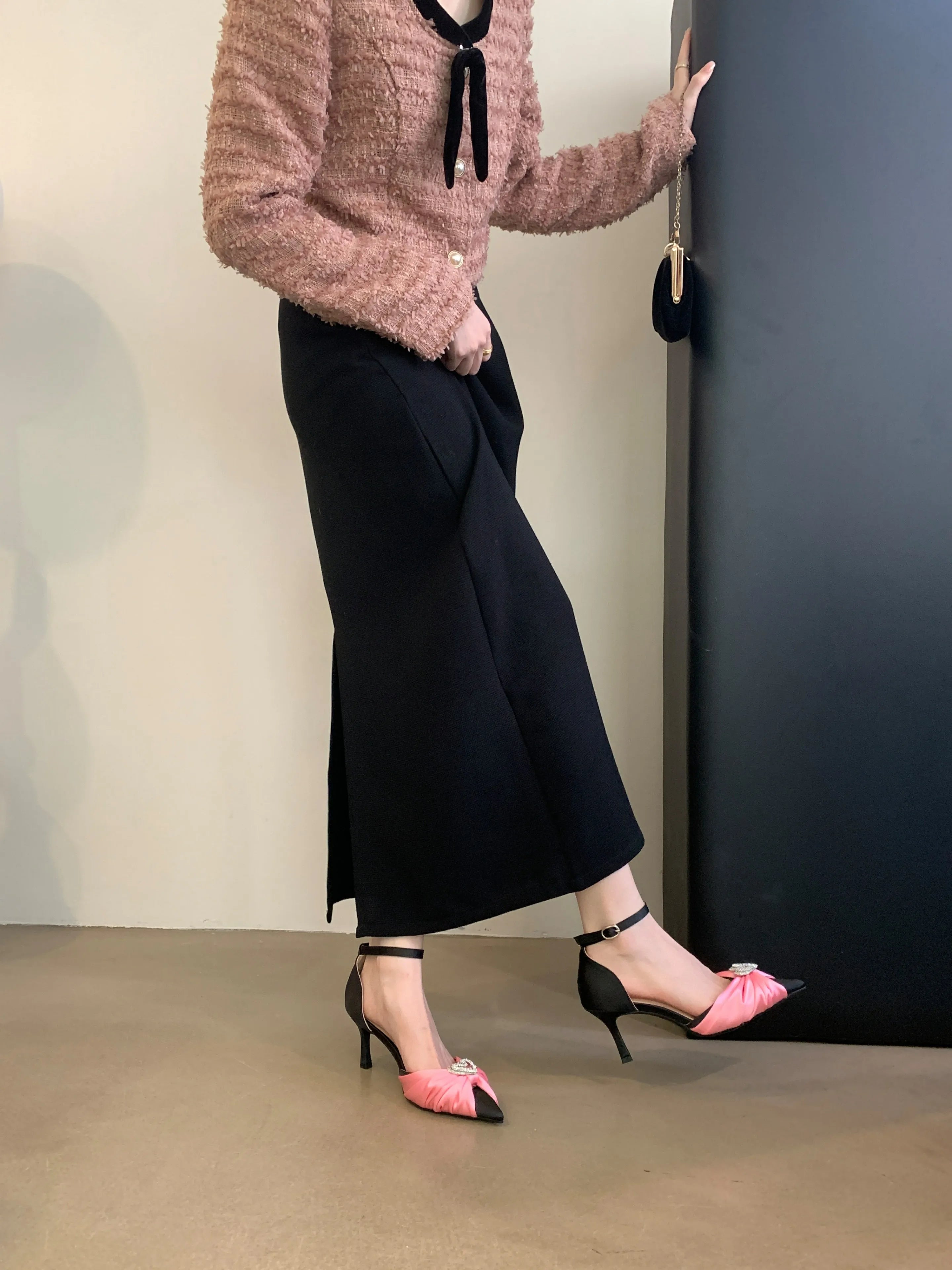 LIZAKOSHT  -  Spring New Women's High Heels Pointed Fine Heels Wedding Shoes Banquet Shoes Heels Women