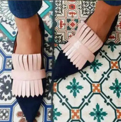 LIZAKOSHT  -  Boat Shoes Flat Heels Women's Loafers Pointed Toe Slip-on Women's Shoes