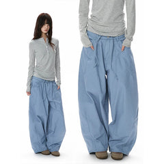 LIZAKOSHT  -  Quick Dry Outdoor Casual PantsWomen's American Style Paratrooper Light Thin Breathable Autumn Wide Leg Long Pants