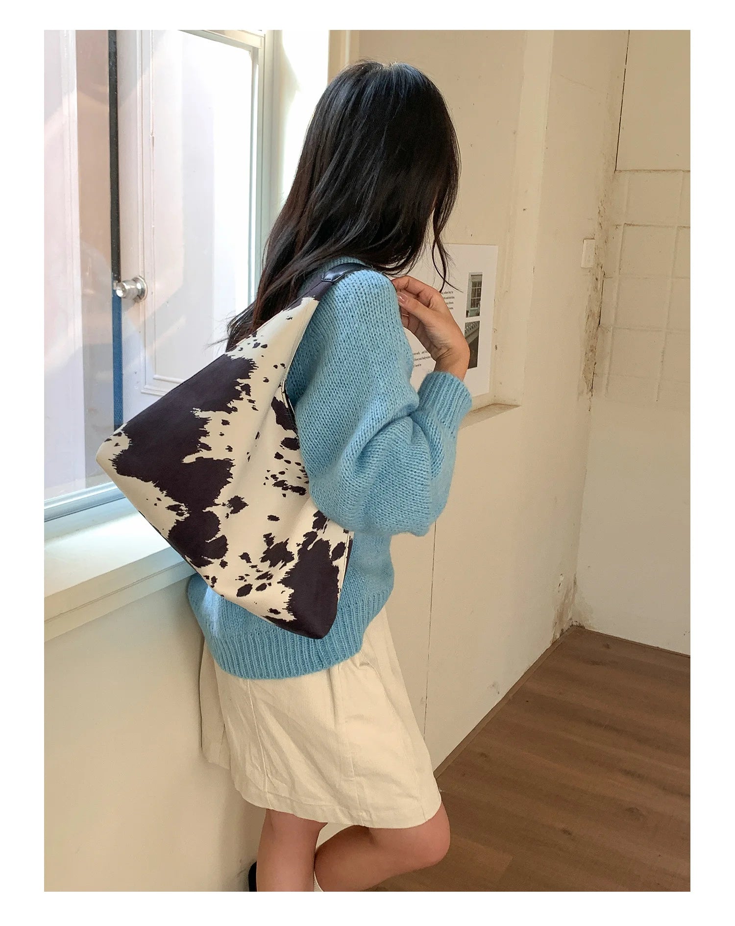 LIZAKOSHT  -  Fashion Cow Print Shoulder Bag Large Capacity High Quality Tote Bag Daily Commute Women Handbag Guangzhou High Quality Bag