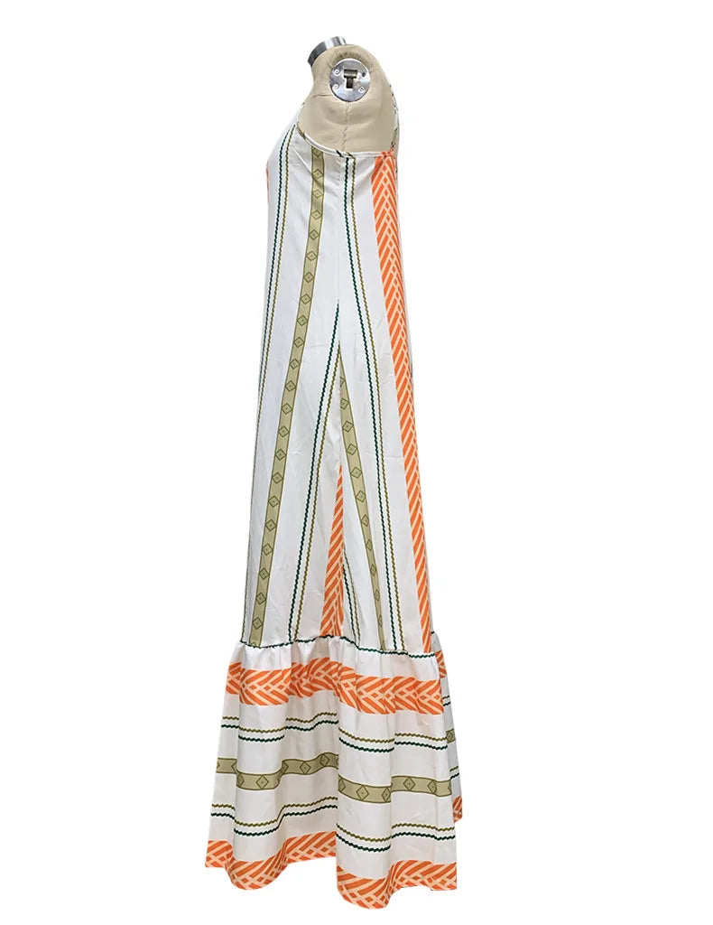 Lizakosht Swimming Cover Up For Ladies Saida De Praia Beach Outing Ups Women Set Summer Dress Kaftan Fashionable Stripe Holiday Strap