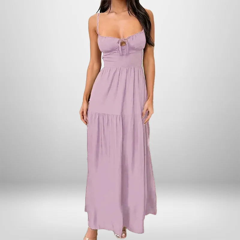 LIZAKOSHT  -  Spring Amazon New Lace-up Temperament Elegant Fashion Sexy Backless Waist Suspender Dress Niche Comfortable and Exquisite