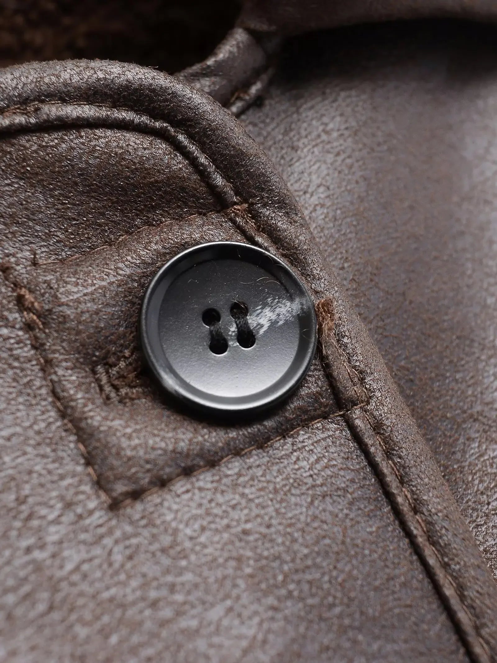 LIZAKOSHT  -  Casual Lamb Wool Splicing Leather Jacket Women Lapel Single Breasted Loose Pocket Thickened Coat Lady Winter Daily Commute Coats