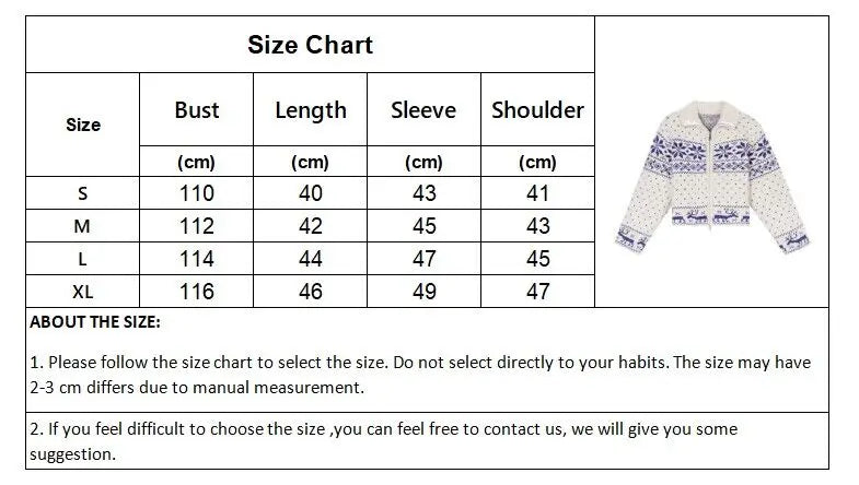 LIZAKOSHT  -  Snowflake Knitted Sweater Women Japanese Vintage Harajuku Short Cardigan Female Autumn Winter Casual Long Sleeve Zipper Knitwear