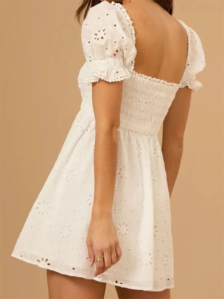 LIZAKOSHT  -  Women s Ruffle Sleeve Floral Print V-Neck Wrap Dress with Tie Waist and Ruffle Hem Knee-Length A-Line Dress