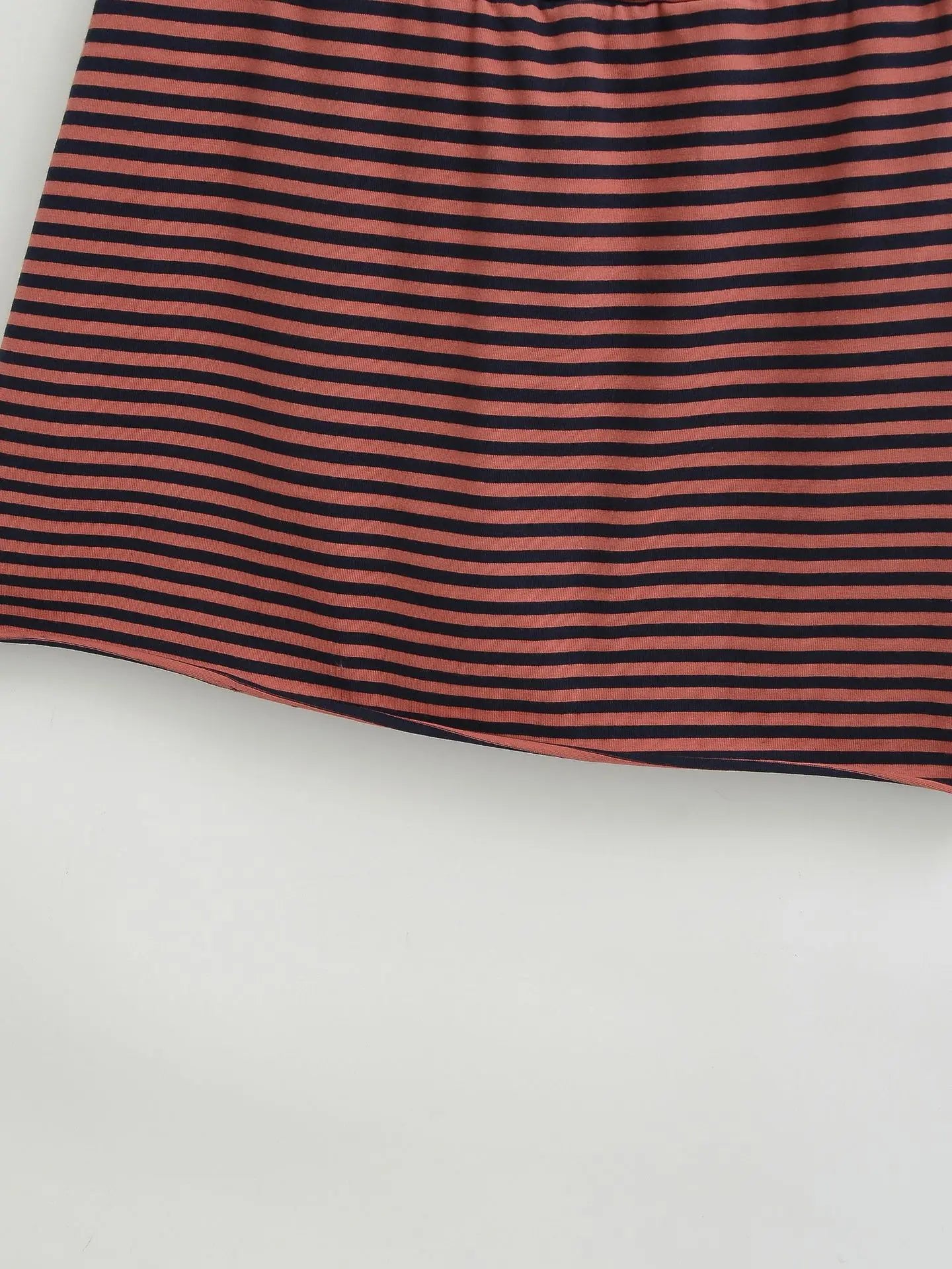 LIZAKOSHT  -  Women Stripe Summer Slim Yoga Skirt Casual Solid Color Fold Over Low Waist Lounge Skirt Korean Style Homewear Hottie Skirt