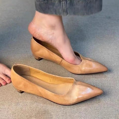 LIZAKOSHT  -  Elegant Women Shoes Shallow Comfort Footwear Female Concise Fashion Pointed Toe Pumps Women Office Shoes Zapatos De Mujer