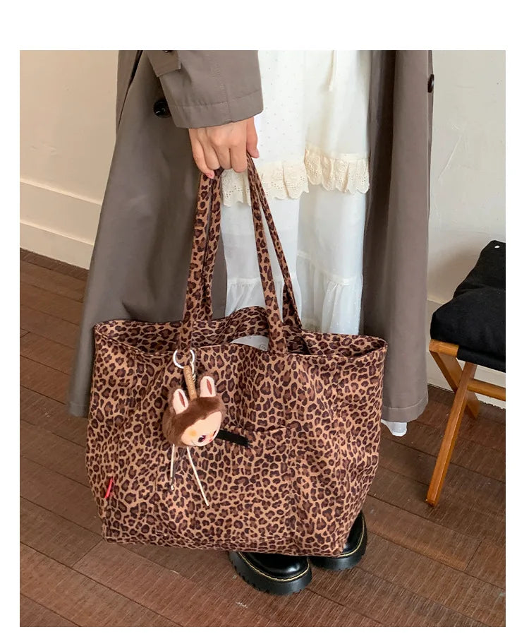 LIZAKOSHT  -  Retro Maillard Shoulder Bag Women Large Capacity Simple Tote Bag Winter Fashion Comfortable and Versatile Texture Storage Bags