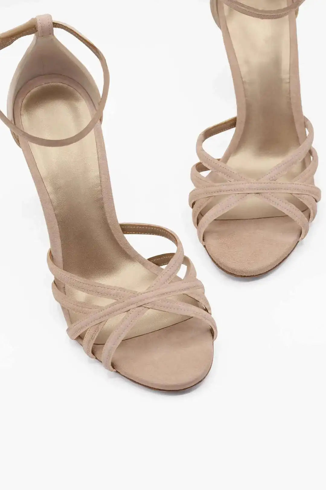 LIZAKOSHT  -  High Heels Shoes Suede Peep Toe Elegance Women's Sandals