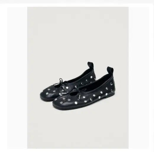 LIZAKOSHT  -  Designer Spring Women Ballet Flats Casual Shallow Butterfly-knot Shoes Soft Sole Women's Elegant Leather Dress Shoes
