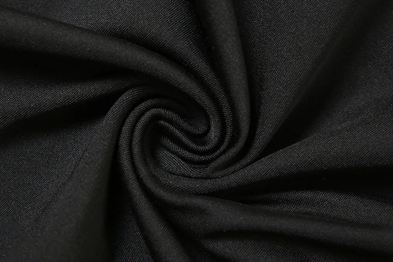 LIZAKOSHT  -  Hot Sexy Halter Deep V-neck Backless Ruffle Tassel Black Playsuits Women Skinny Club High Street One Piece Romper 2025