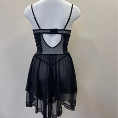 LIZAKOSHT  -  Vintage Lingerie Sexy Maid Nightgown Uniform Seduction Maid Cosplay Uniform Women's Sleepwear Strap Mesh See Through Nightgown