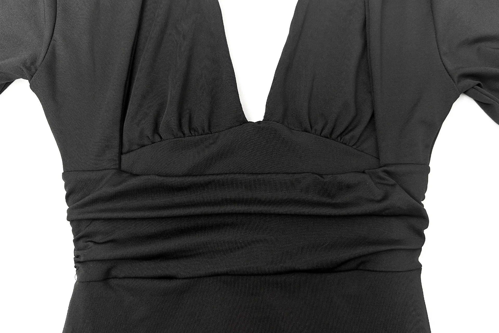 LIZAKOSHT  -  Women's Sexy V-neck Backless Long Sleeved Fashionable New Short Skirt Hot Selling Hip Hugging Dress