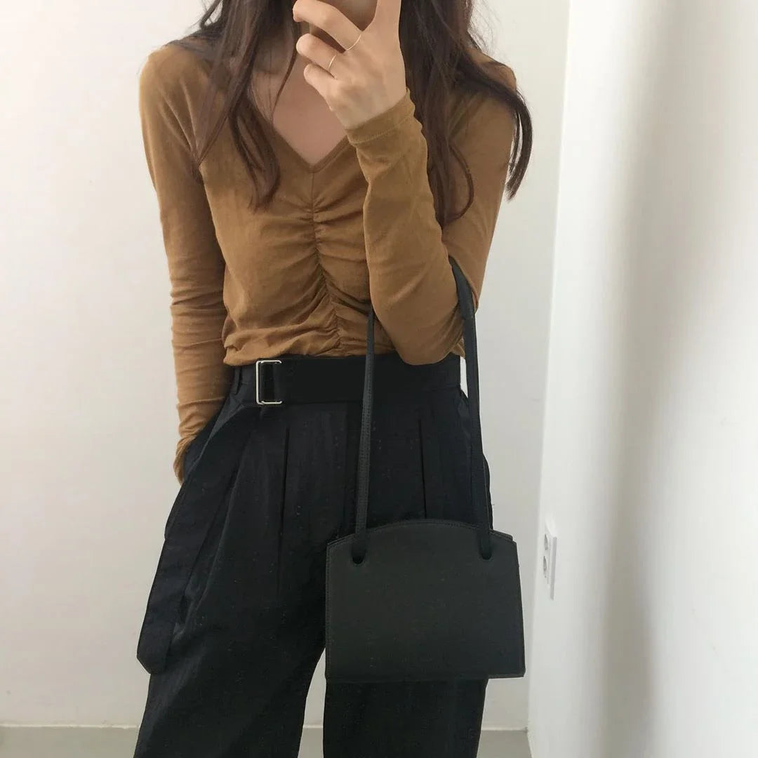 LIZAKOSHT -  Autumn Winter Women Korean Casual High Waist Wide Leg Loose Solid Long Pants with Sashes Office Ladies Suit Pants Streetwear New