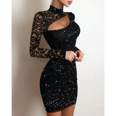 LIZAKOSHT  -  Lace Hollow Fashion Dress-perfect Curve Design, Every Detail Is Full of Temptation and Style, Showing Confidence and Charm