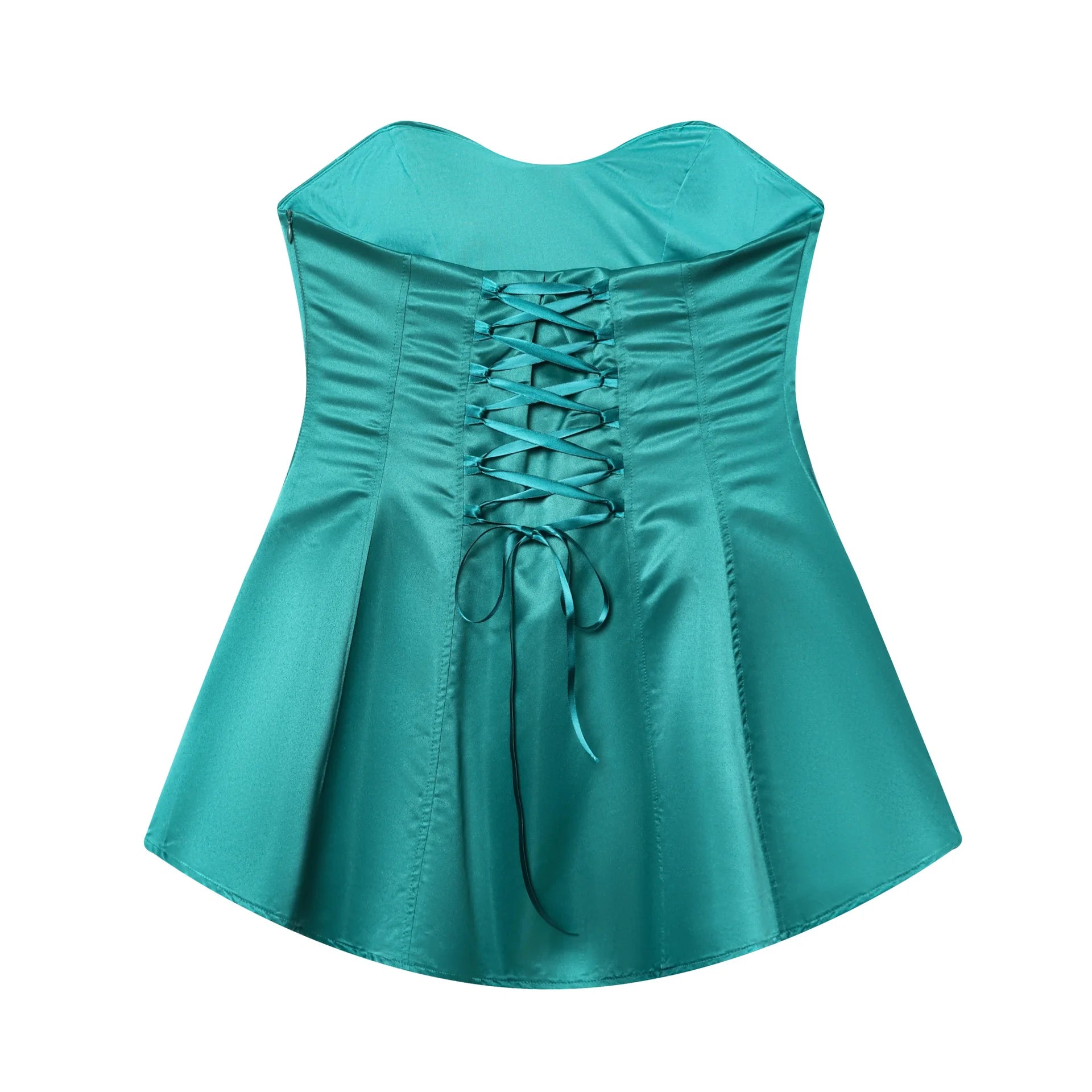 LIZAKOSHT  -  Sexy Strapless Corset Dress Women Sleeveless Backless Waist Cinching Slim Fit Party Dresses Summer Elegant Lady New Vestido