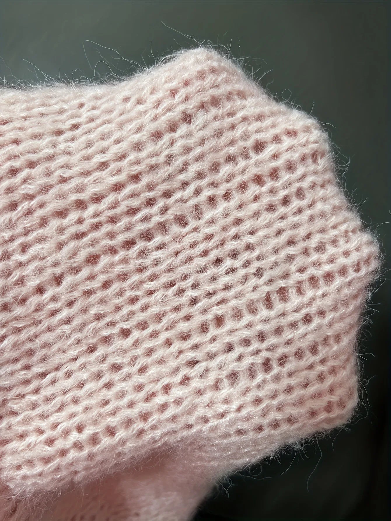 LIZAKOSHT  -  Pink Wool Sweater Women's Autumn and Winter Knitted Top, Casual Wool Women's Clothing