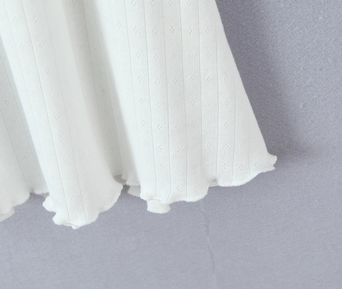 LIZAKOSHT  -  Sexy White Rib Knitted Cotton Low Waist Sling Dress Women Bow V neck Ruched A-lined Swing Short Dresses Summer Vestidos  Robe