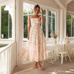 LIZAKOSHT  -  Hot Summer Style Fashion, High-end Feeling, Camisole, Gentle Style Dress, Women's French Style Dress