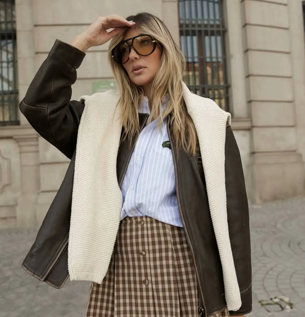 LIZAKOSHT  -  Plaid Skirt Suit Slim Suit Women's 2-piece O-neck Vest+trouser Skirt Summer Ladies' Elegant Suit New