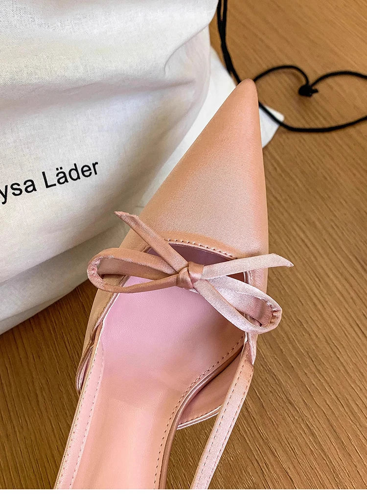 LIZAKOSHT  -  Summer High Heel Women Sandals Fashion Pointed Toe Singbacks Shoes Ladies Elegant Party Dress Sandalias