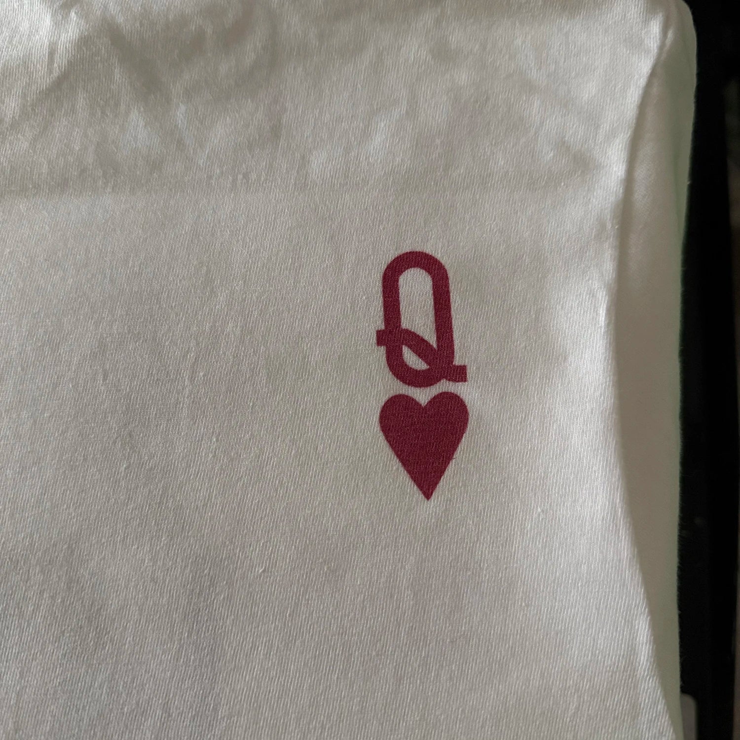 LIZAKOSHT  -  Queen of Hearts Letter T Shirts Female White Loose Cotton Tops Short Sleeve Casual Shirt Women Graphic Tees Female Clothing