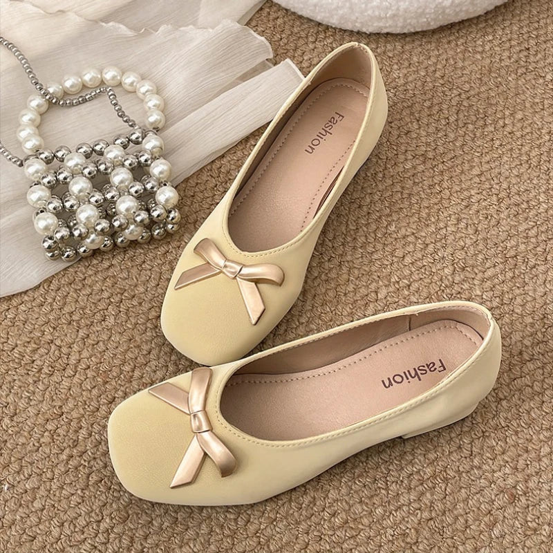 LIZAKOSHT  -    Vintage Thick Heel Women Mary Jane Shoes Comfort Slip on Walking Shoes New Spring Autumn Concise Zapatos De Mujer
