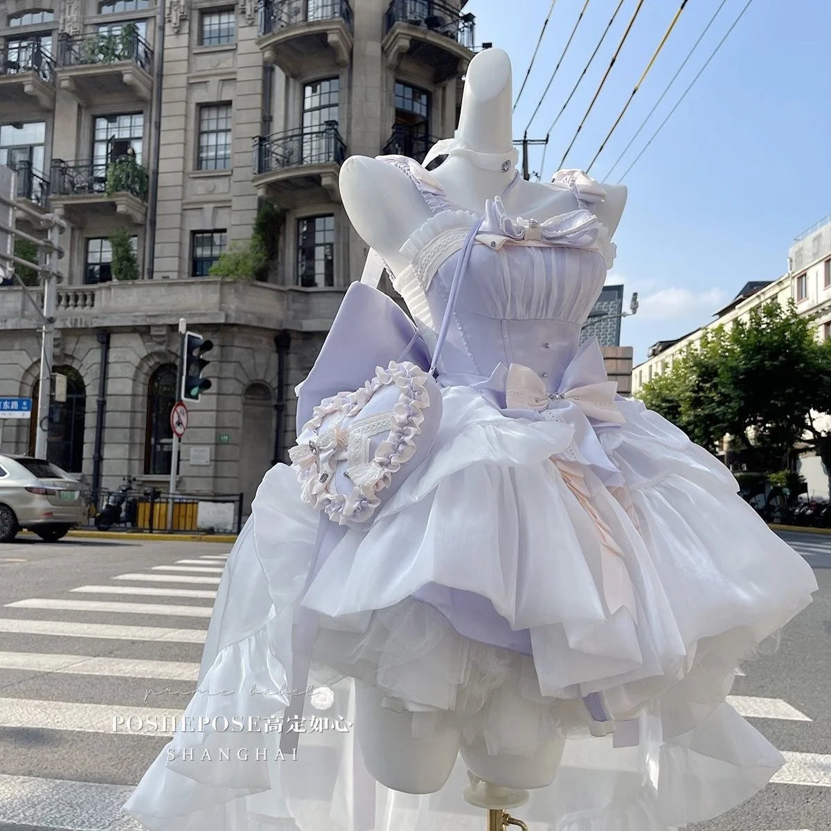 LIZAKOSHT  -  Purple Princess Dress With Hair Clip Ribbon No Ribbon Super Immortal Wearing Princess Skirt Trail Adult Fairy Dress