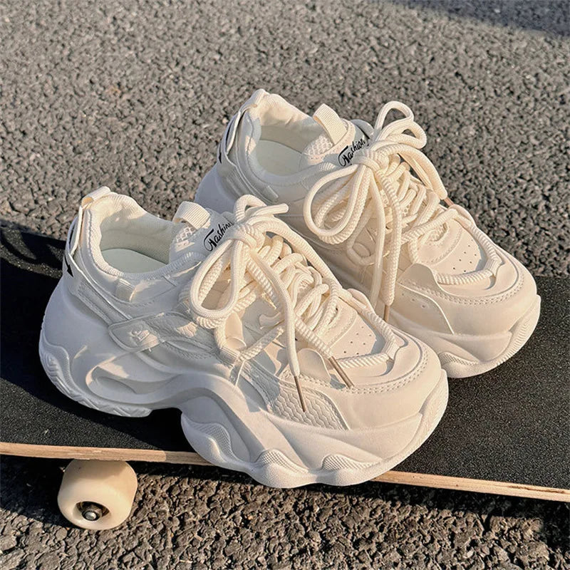 LIZAKOSHT  -  Womens Trainers Sneakers Platform Woman-shoes Summer Shoes Running Thick Sole Roses Mesh Casual Leisure Womens Sneakers Ten