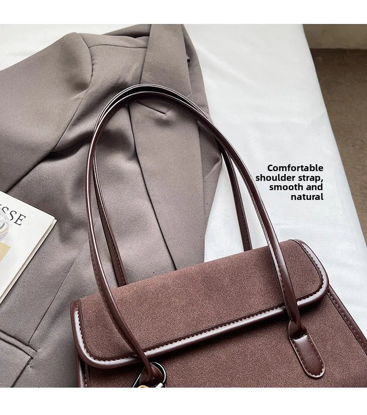 LIZAKOSHT  -  Retro Underarm Bag Large Capaci Casual Commuter Women's Bag oulder Bag Office Bag Faionable Simple Sle Korean Sle