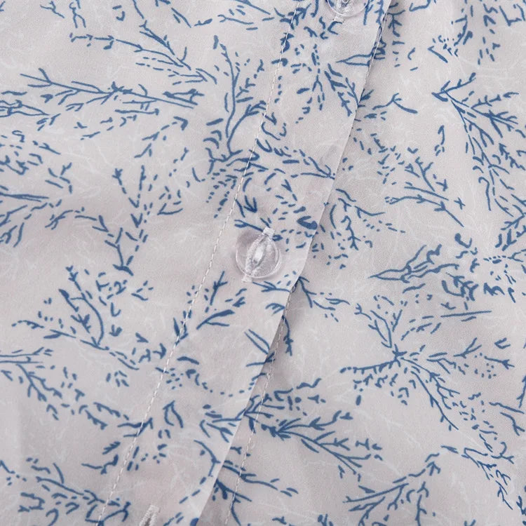 LIZAKOSHT  -  Commute Printed Female 2 Piece-Set Long Skirt Patchwork High Waist Short Top And Slim Maxi Skirt Sets New Women's Outfits