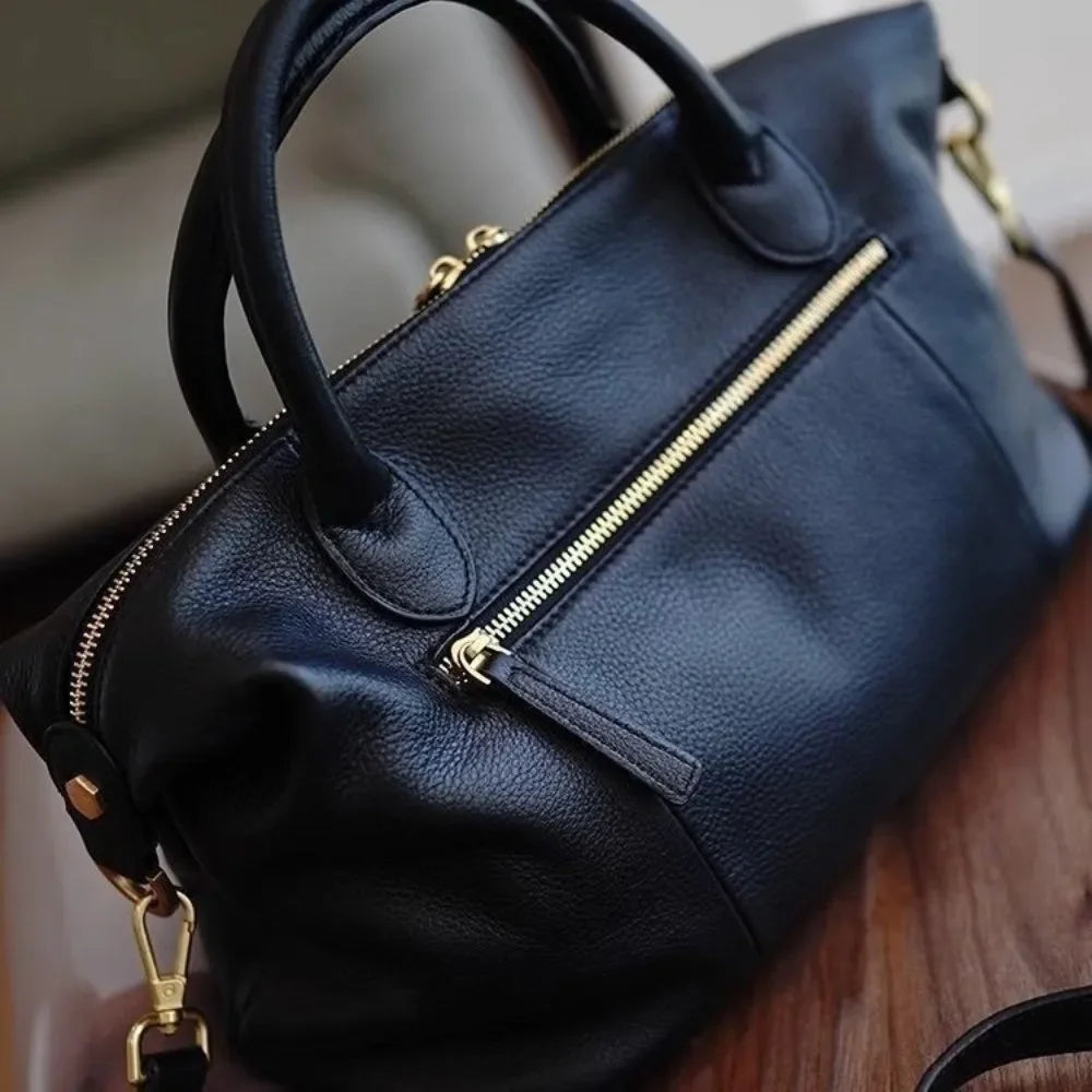 LIZAKOSHT  -  High Quality Soft Leather Handbag Large Capacity Versatile Crossbody Bag Casual Tote Bag Women Commute Daily Purses and Handbags