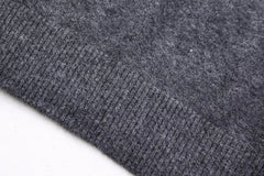 Lizakosht Women Winter Fashion Casual Fold Knitted Sweater Vintage Dew Shoulder Long Sleeve Female Pullovers Chic Tops