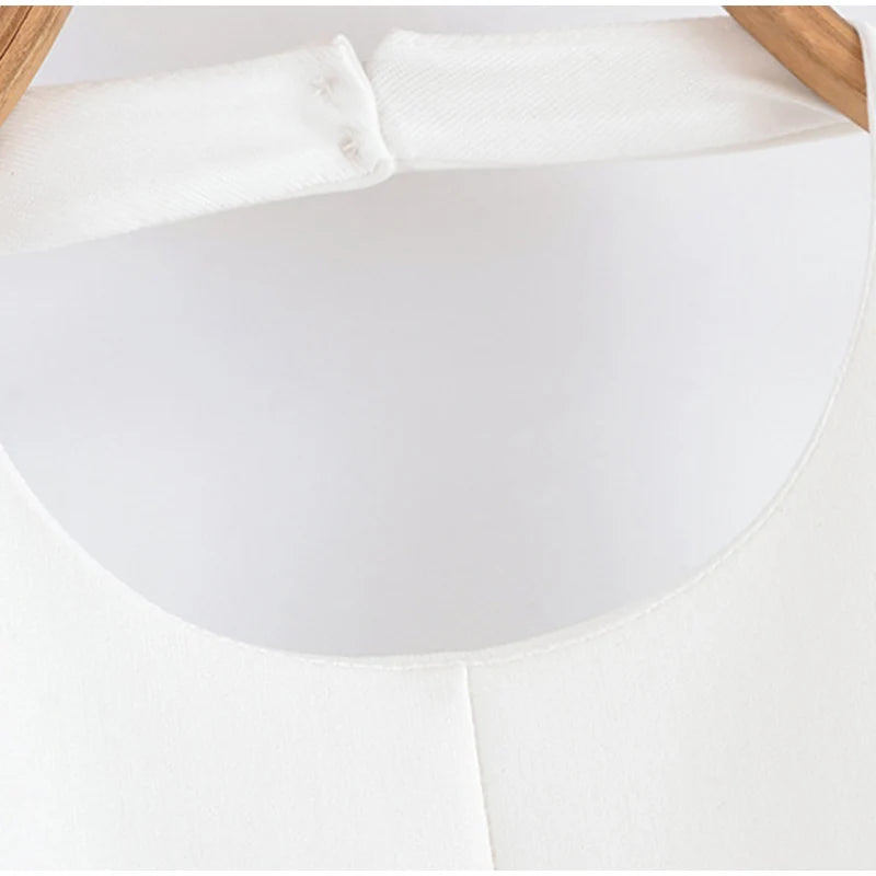 LIZAKOSHT  -  Sexy Solid Halter Backless Short Dresses Women Fashion Sleeveless High Waist Slim Mini Dress Female Summer Chic Casual Robes