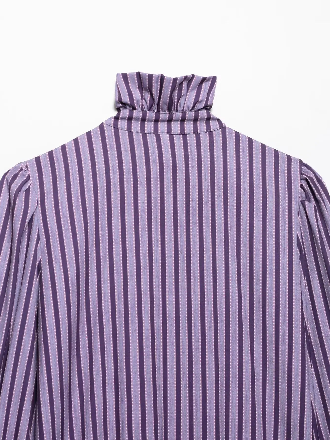 LIZAKOSHT  -  Women Vintage Ruffles Shirt Blouse Spring New Women Fashion Simple Casual Long Sleeve Shirt with Wood Ear Blouse Female Tops