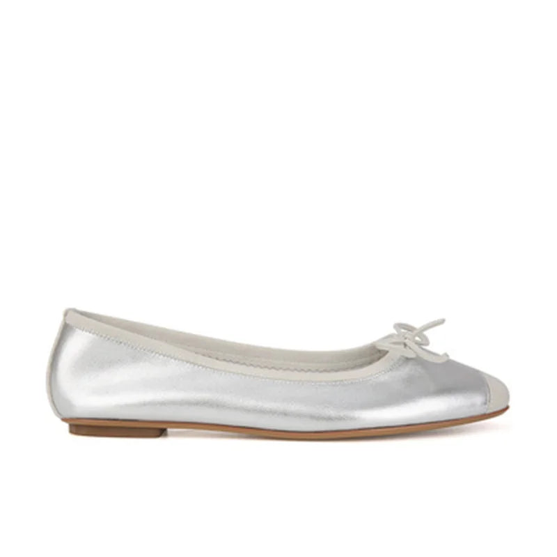 LIZAKOSHT  -  Spring Bow Ballet Shoes Fashion Shallow Square Toe Slip On Women Flat Loafers Casual Outdoor Soft Sole Single Shoes
