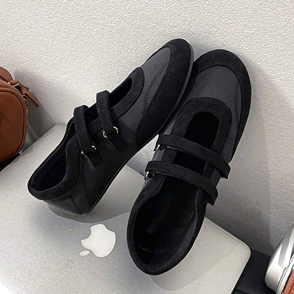 LIZAKOSHT  -  Leisure Ballet Flats Shoes Women Casual Sneakers Trend Summer Brand Designer Walking Cozy Dress Mary Jane Shoes Mujer