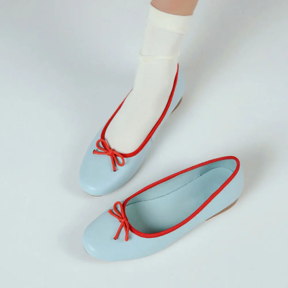 LIZAKOSHT  -  New Cute Round Toe Office Lady Flats Shoes Women Bow knot Comfy Walking Soft Insole Daily Life Flat Ballet Shoes